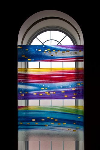 Western Theological Seminary - Mulder Chapel Renovation . Holland, MI . 2011 - 2011 AIA Grand Valley Design Award for Unbuilt Architecture - Art Glass by Sarah Hall, Toronto