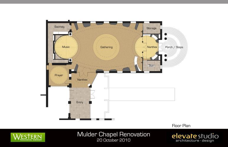 Western Theological Seminary - Mulder Chapel Renovation . Holland, MI . 2011 - 2011 AIA Grand Valley Design Award for Unbuilt Architecture