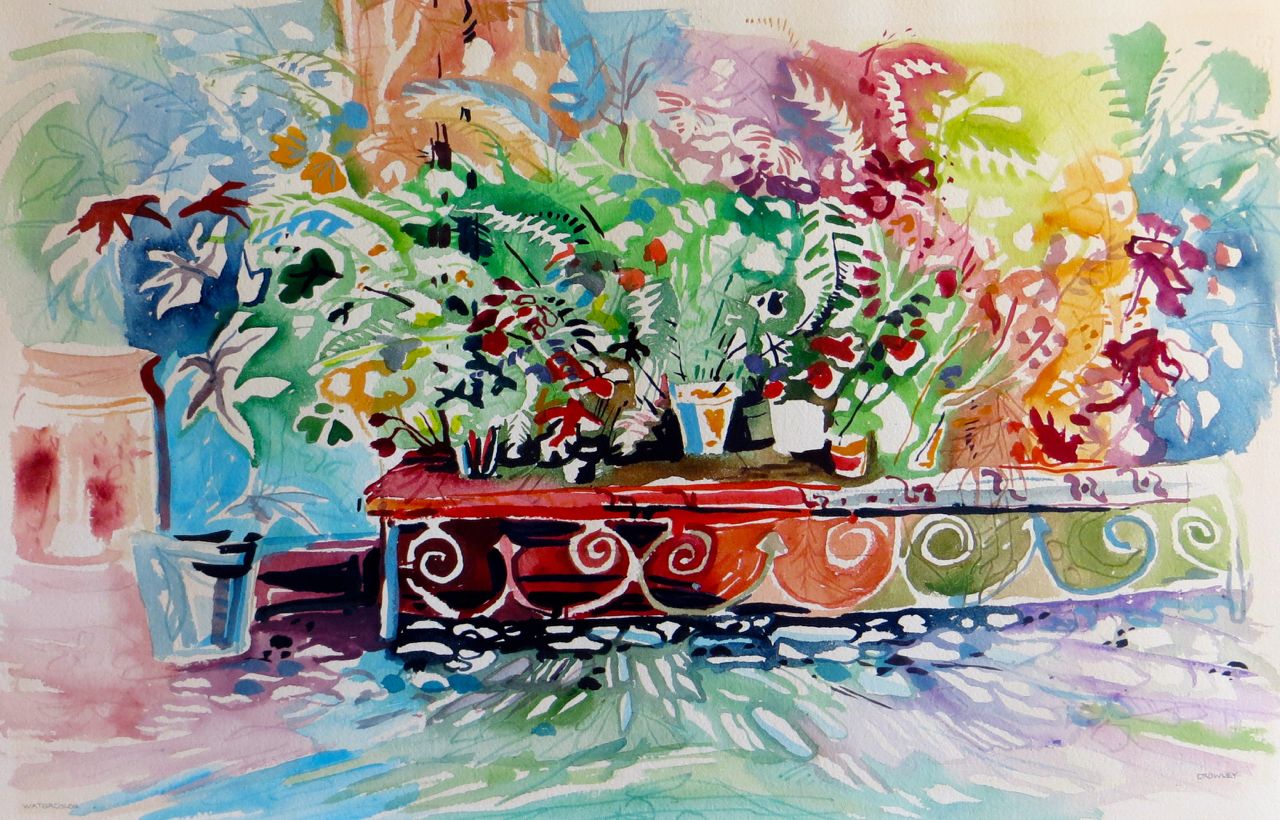 #2112 "Flower Shop Bench"