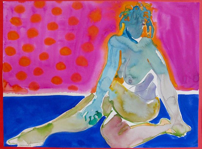 #1574 "Sitting on Blue" SOLD
