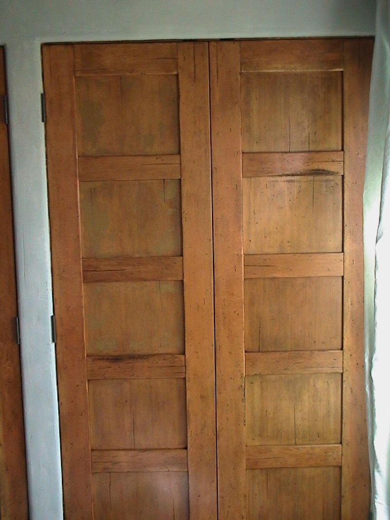New Stained Doors Before