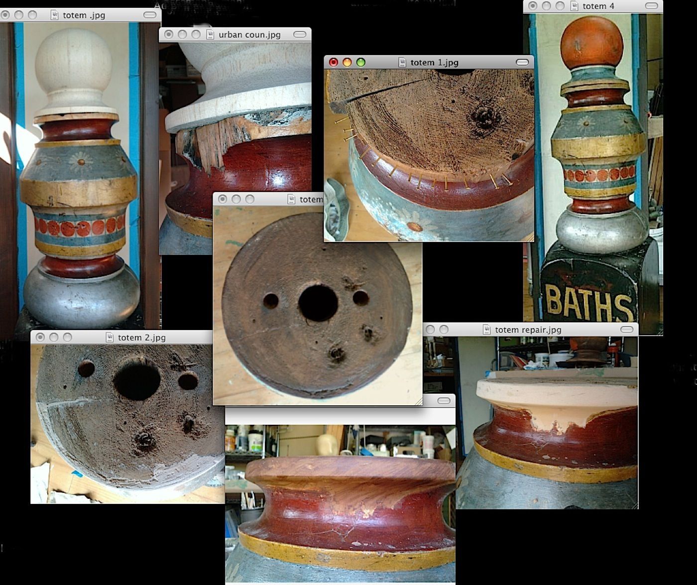 Restoration Antique Barber Shop PoleUrban CountryVenice, CA