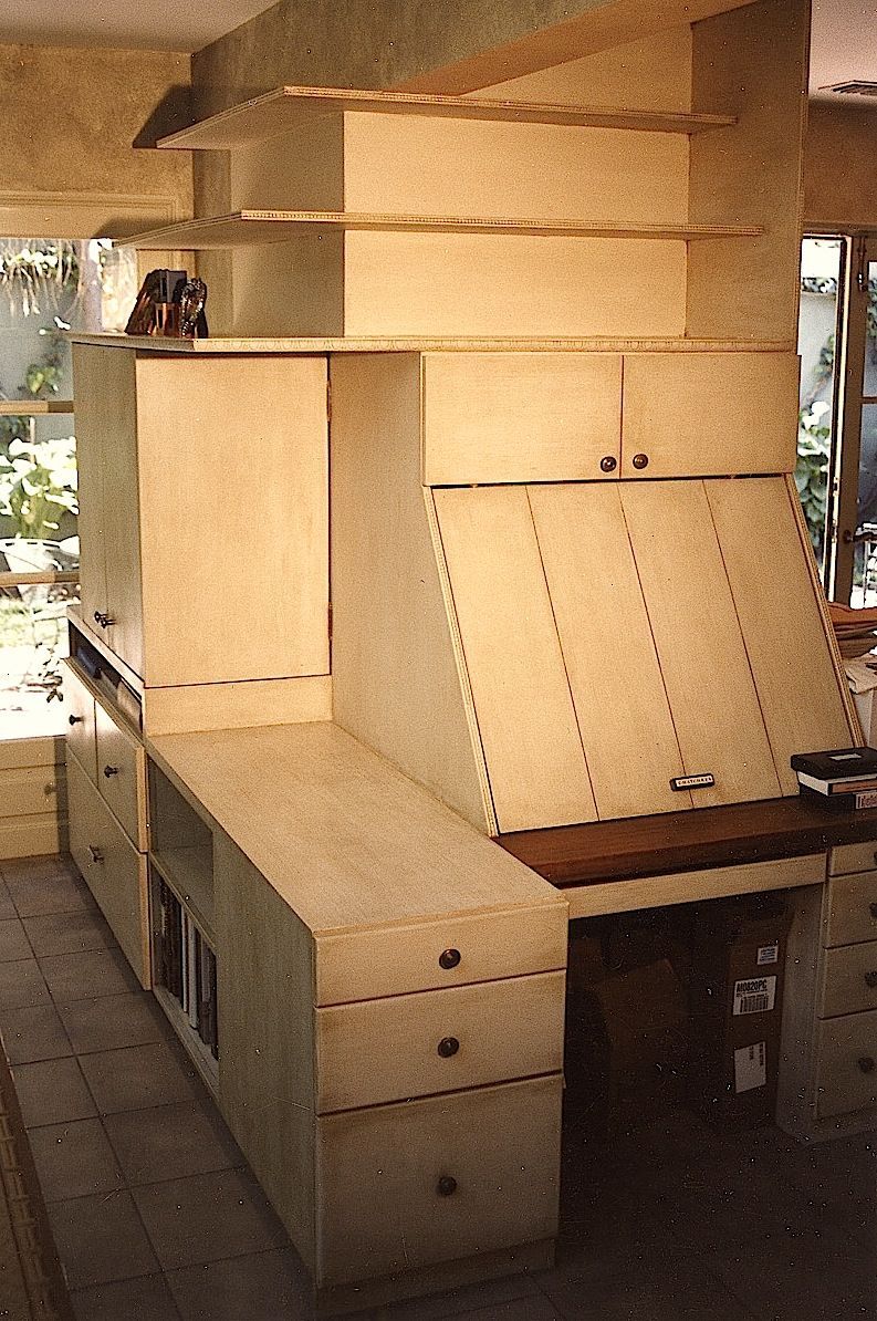 Custom Paint and Glaze Cabinet Treatment