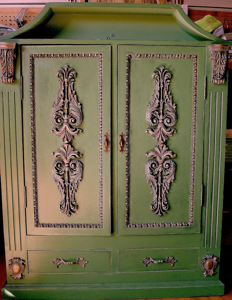 Custom Antique  Apothecary Paint Finish