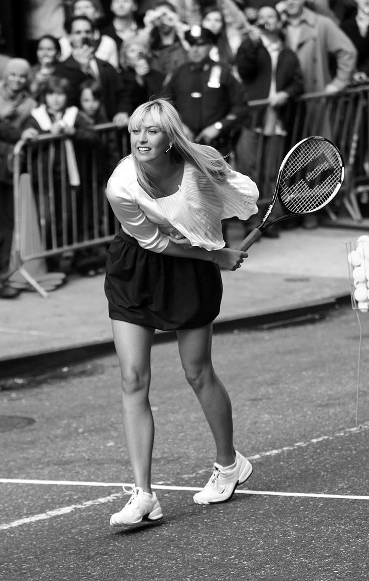 Maria Sharapova attending the Letterman Late Show, New York, April 2008 Maria Sharapova