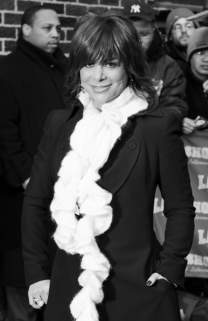 Paula Abdul attending the Letterman Late Show, New York, March 2008 Paula Abdul