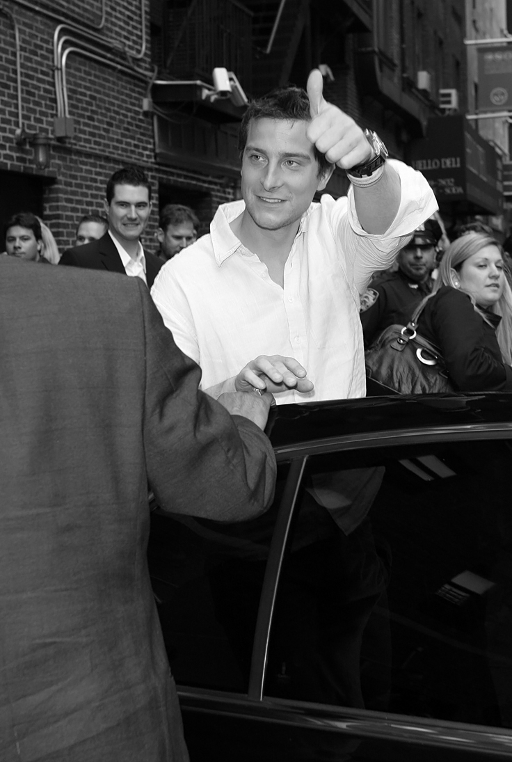 Bear Grylls attending the Letterman Late Show, New York, May 2008 Bear Grylls
