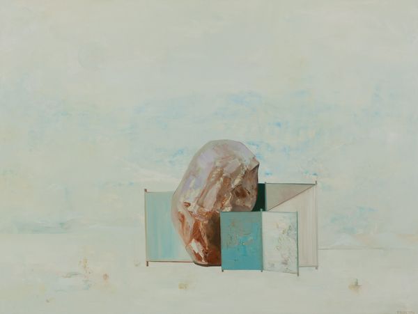 oil on panel 17 x 23.5 in / 43.18 x 59.69 cm Exterior Monumental Still Life