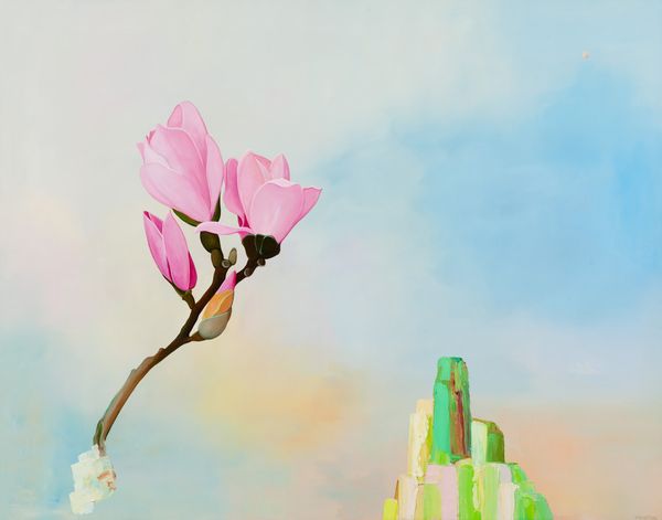 oil on linen 33 x 42 in / 83.82 x 106.7 cm Magnolia (Hawaiian Altar)
