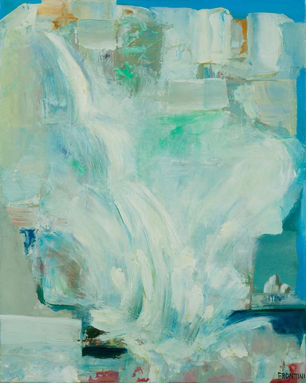 oil on panel 12 x 10 in / 30.48 x 25.4 cm Waterfall #5