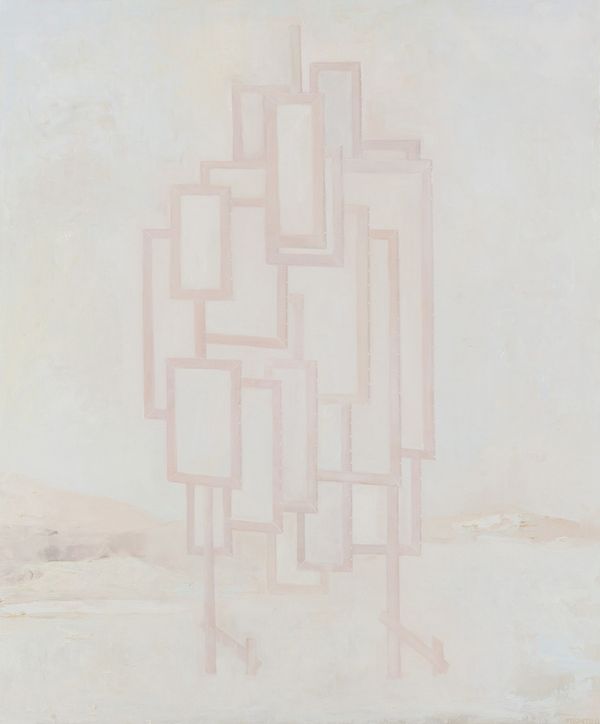 oil on panel 29 x 24 in / 73.66 x 60.96 cm Metaphysical Desert Studio