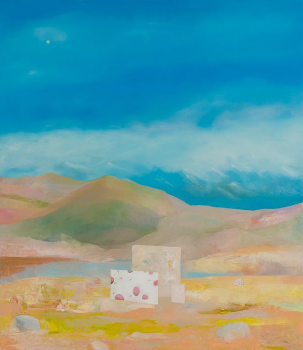 oil on canvas 44 x 38 in / 111.76 x 96.52 cm Frontini Canvas Desert House #99