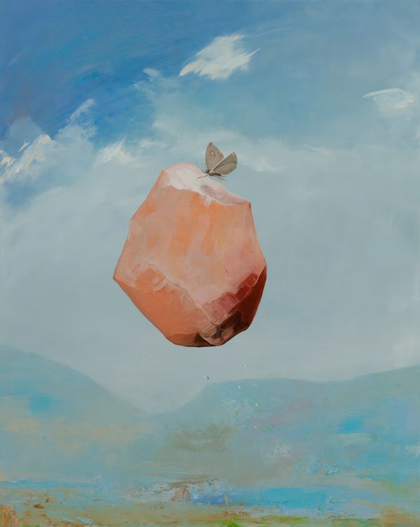 oil on panel 20 x 16 in / 50.8 x 40.64 cm Scene from the Eruption