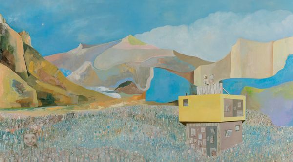 Cult of the Painter, 2020, oil on linen, 40 1/2 x 72 in / 102.87 x 182.88 cm Cult of the Painter