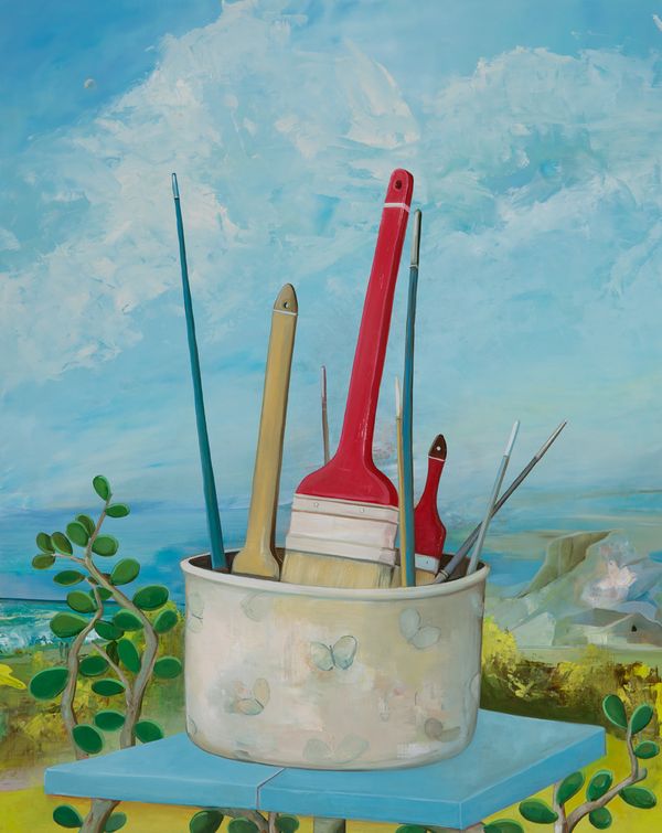 Landscape Still Life #125, 2020, oil on panel, 20 x 16 in / 50.8 x 40.64 cm Landscape Still Life #125
