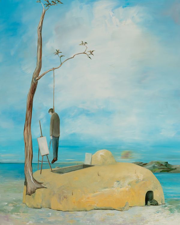 Maybe Worse, 2020, oil on panel, 20 x 16 in / 50.8 x 40.64 cm Maybe Worse