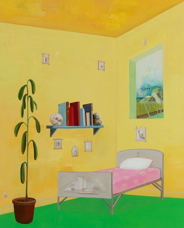 The Yellow Room, 2020, oil on panel, 20 x 16 in / 50.8 x 40.64 cm The Yellow Room
