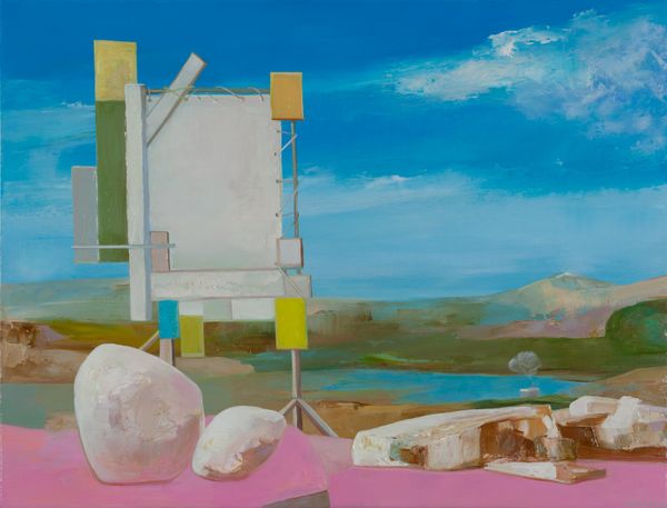 oil on linen 11 x 14.5 in / 27.94 x 36 cm Landscape Still Life #2