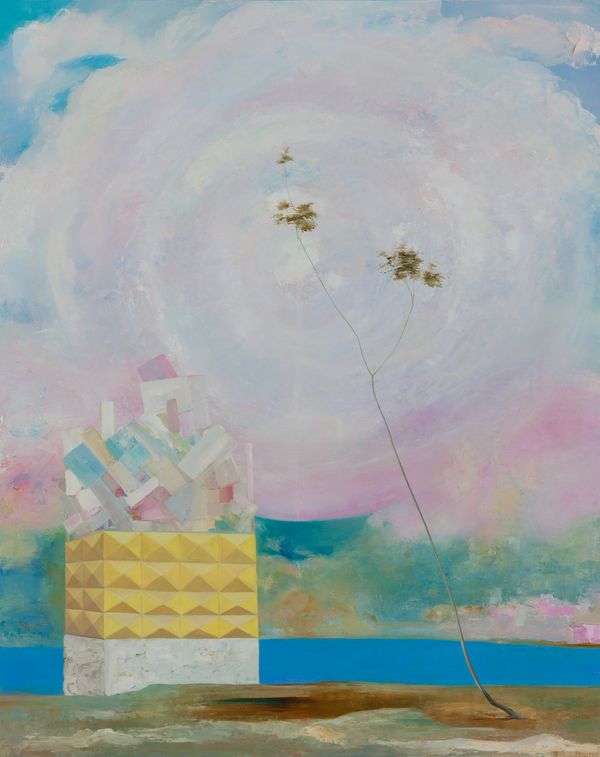 oil on panel 30 x 24 in / 76.2 x 60.96 cm House of the Holy (Painter's Residence)