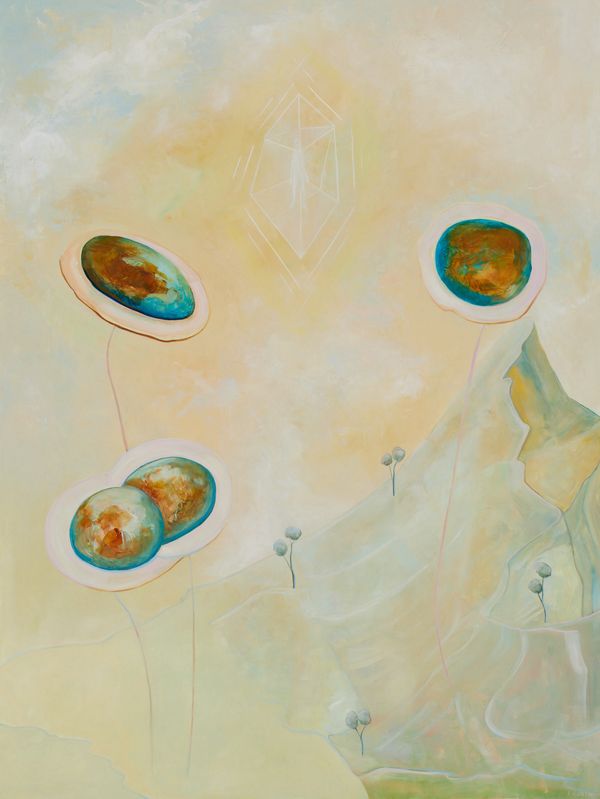 On Flora and Fauna, an Observed Hallucination, 2023, oil on panel, 24 x 18 in., 60.96 x 45.72cm.