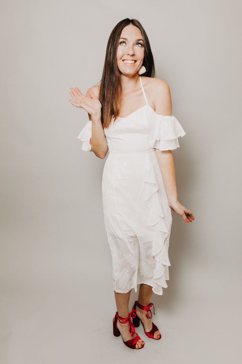 Wayf casper hot sale midi dress