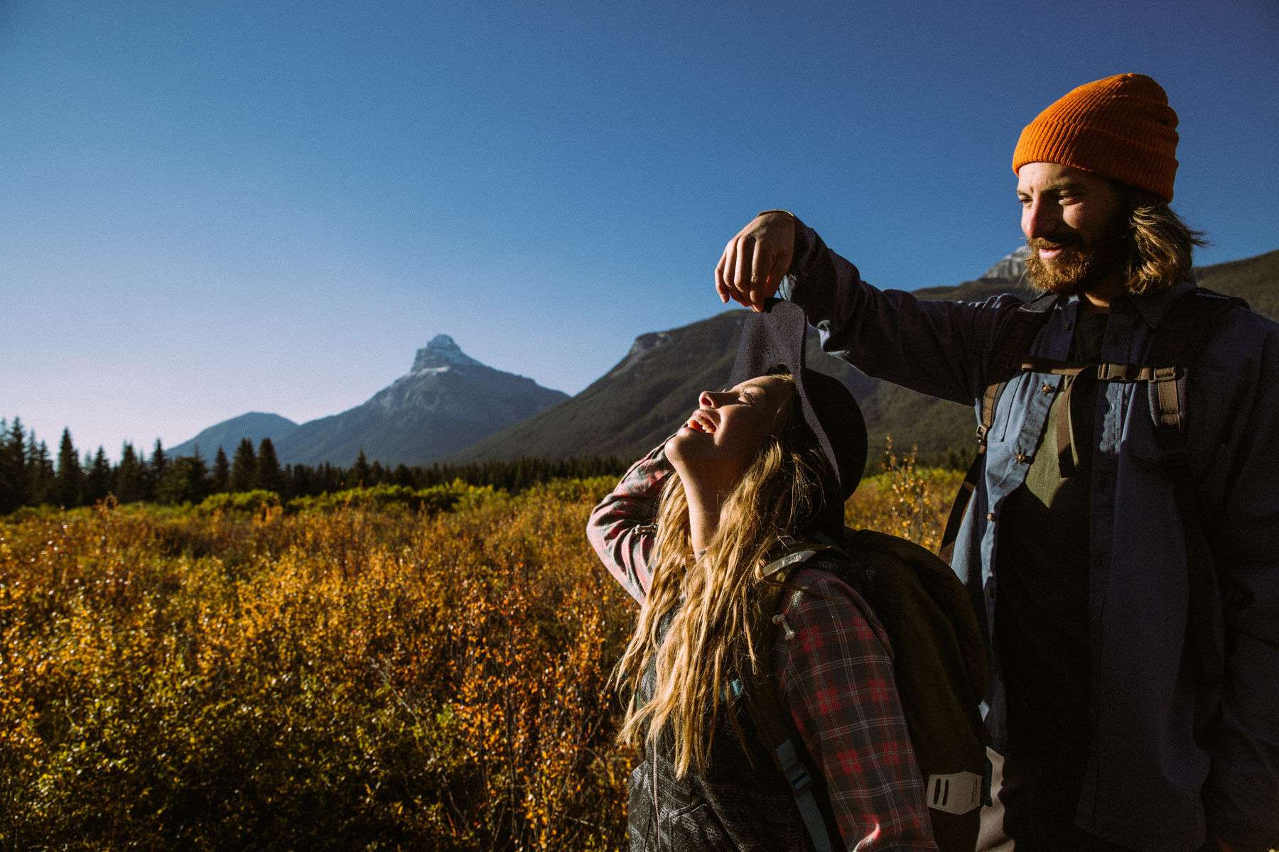 Campaign shoot for Burton Snowboards 2016 Fall/ Winter line. Shot in Banff Alberta with Danny Davis, Melrose Boyer, Werni Stock, Tammara Diaz, Mark Sollors. Shot by Gabe LHeureux. Melrose Boyer, Mark Sollors, Hat Trick