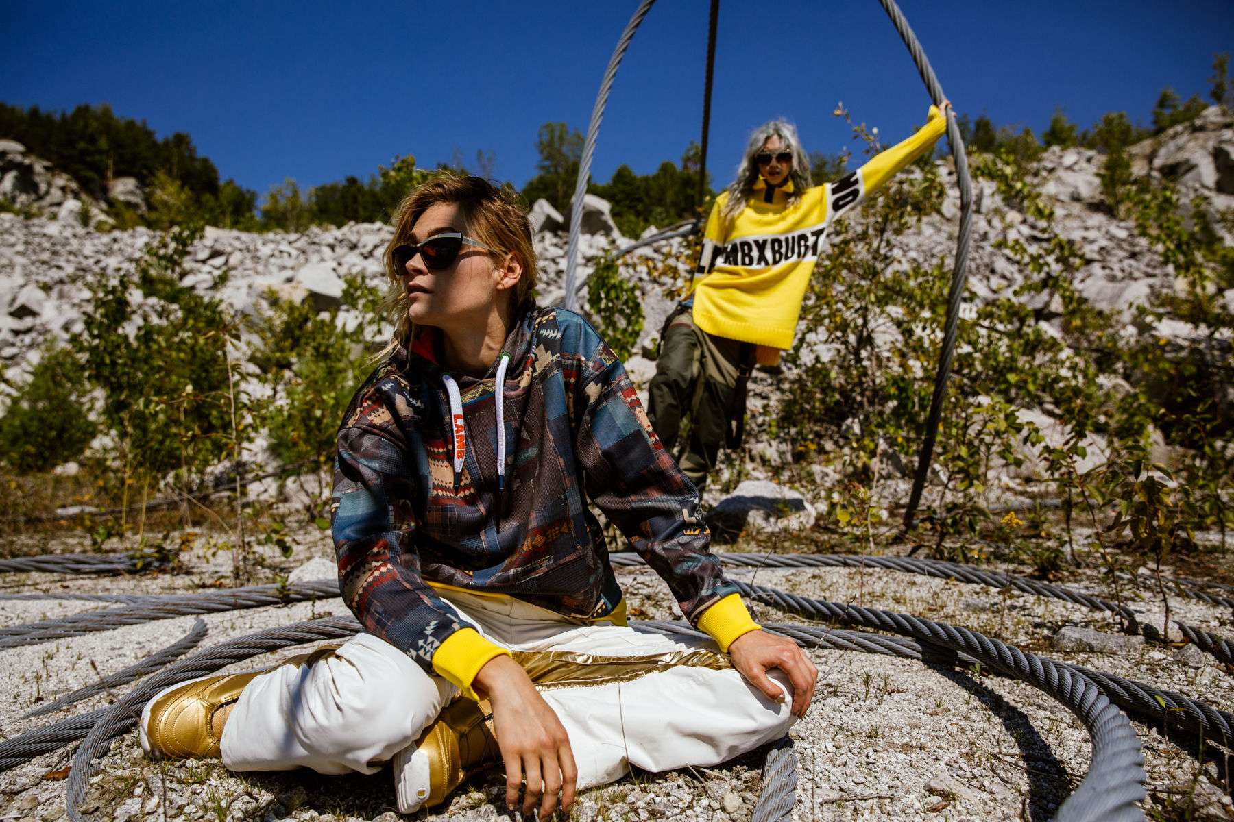 L.A.M.B x Burton campaign shot in New England for the 2016-2017 collab. Burton X Lamb 2016-2017