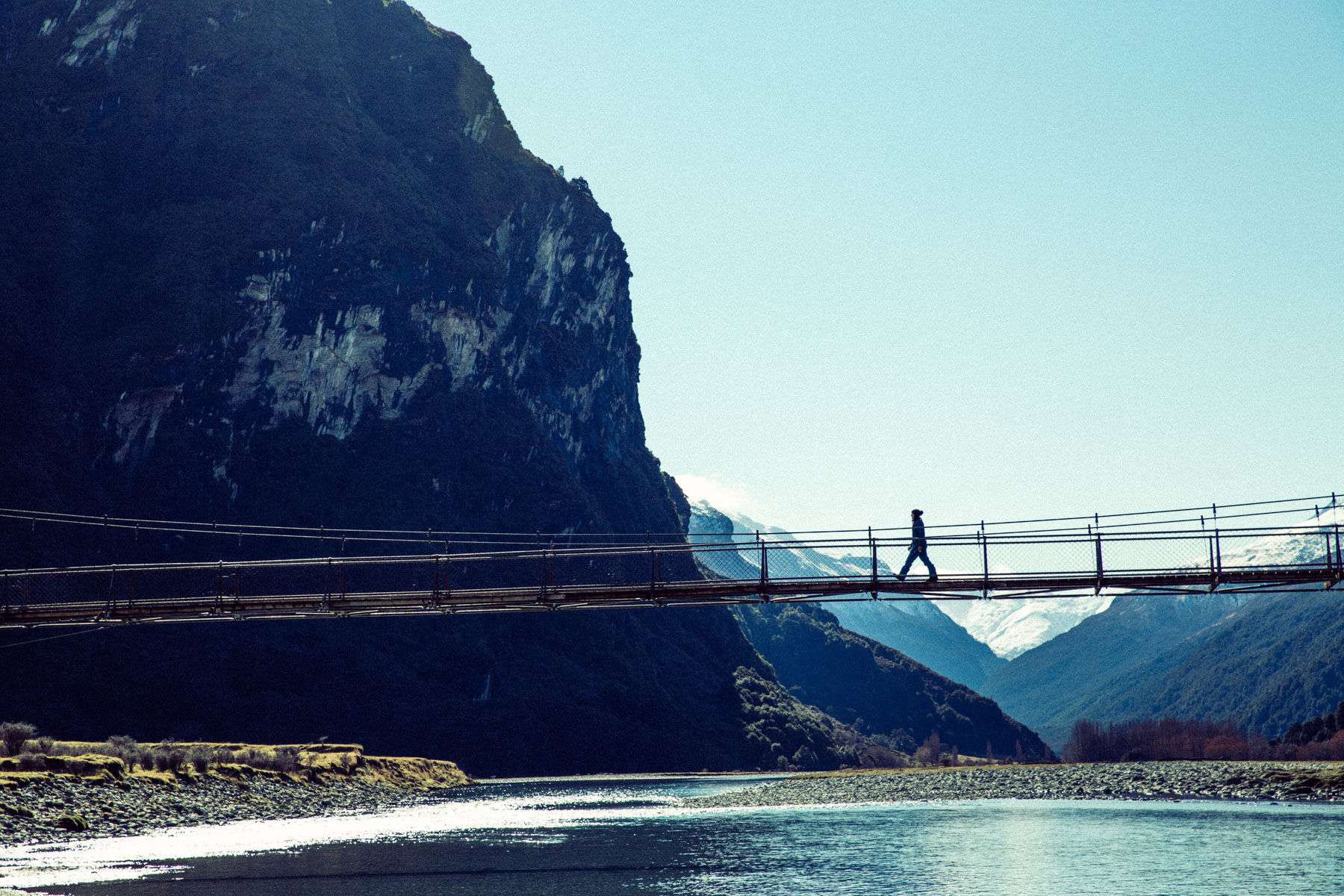 New Zealand, Burton Winter Necessities and Softgoods Campaign for 2017 Kelly Clark, Bridge Crossing