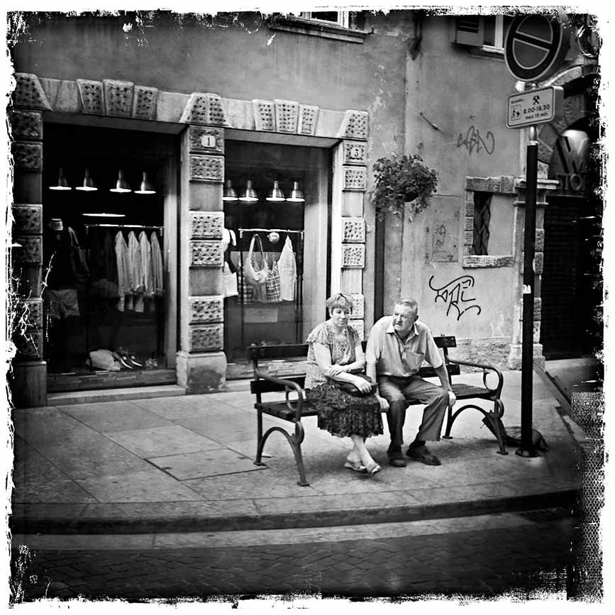 Couple on the corner.