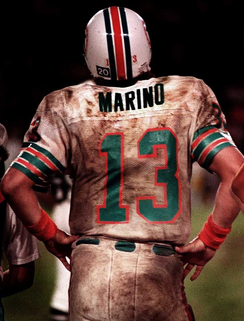 Miami Dolphins quarterback, Dan Marino .