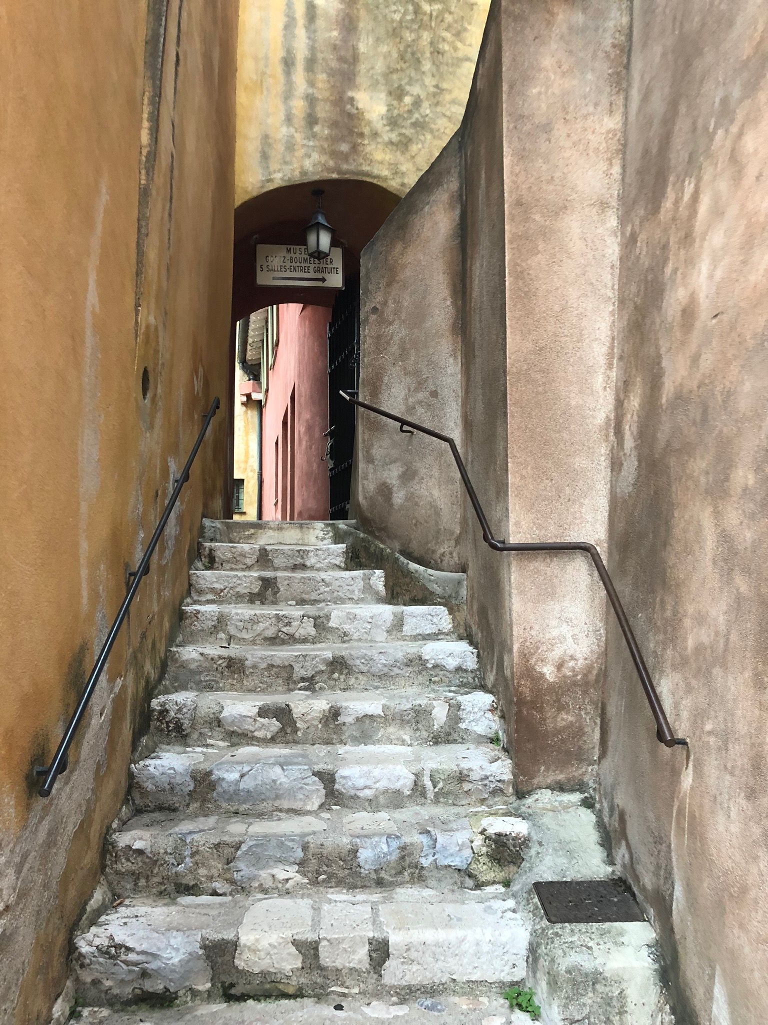 Painterly alley in Villefranche-sur-Mer