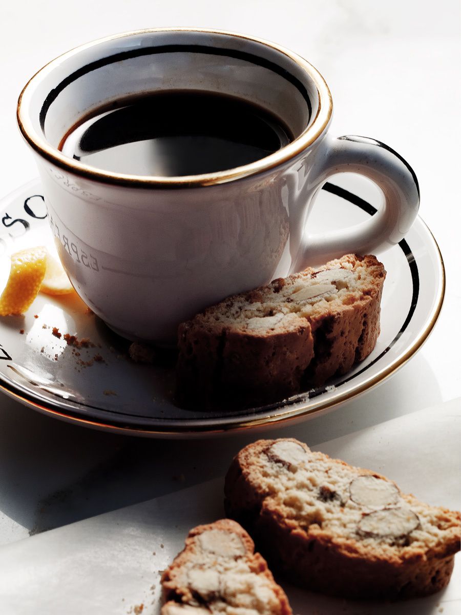 Morning Coffee with Biscotti
