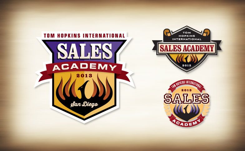 Tom Hopkins Sales Training Academy *Chosen logo and proposed concepts