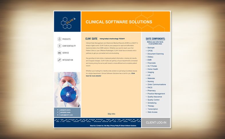 ©2010 Tactix Creative, Inc. All rights reserved. Website - Clin 1