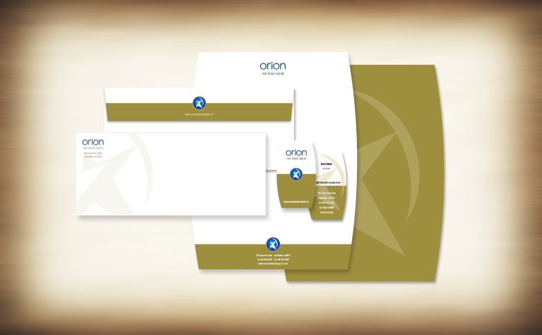 Stationery suite for Orion Real Estate Capital
