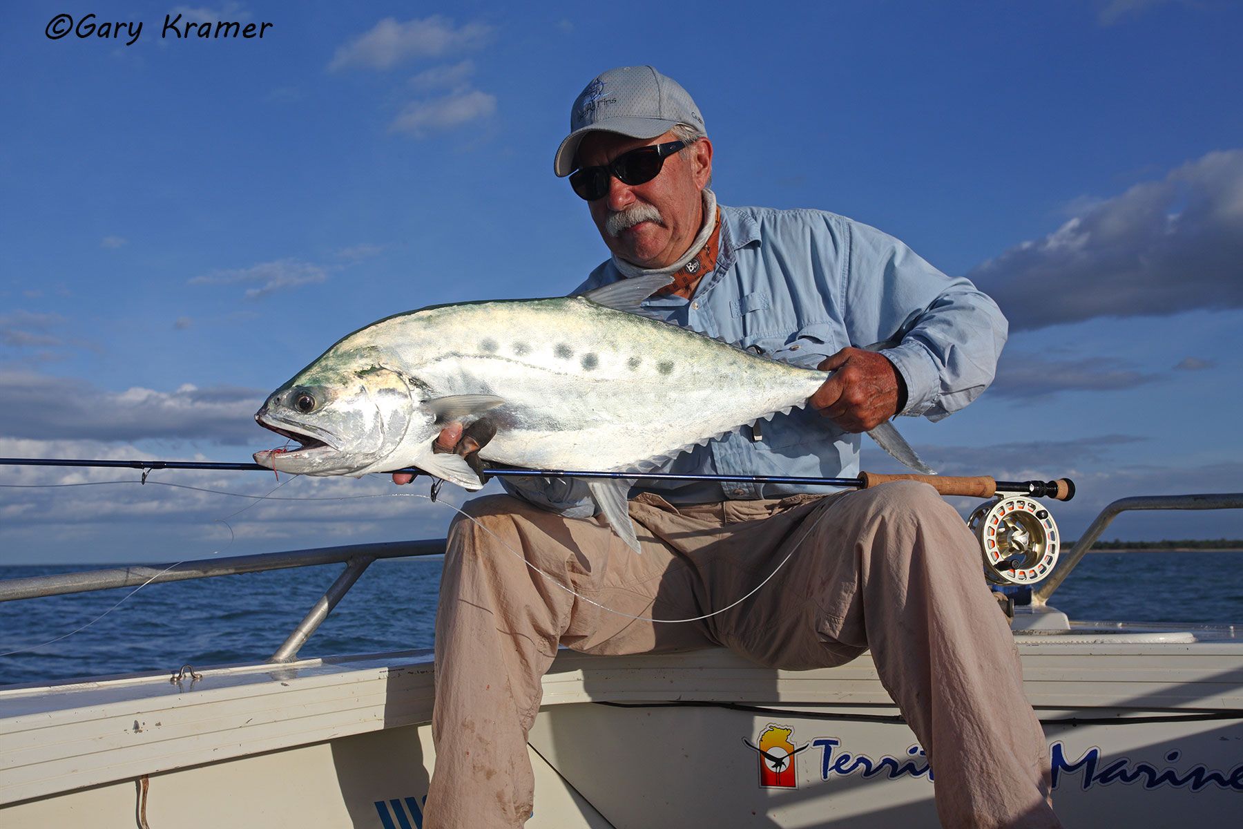 Angler w/Queenfish, Australia - OFQa#005d
