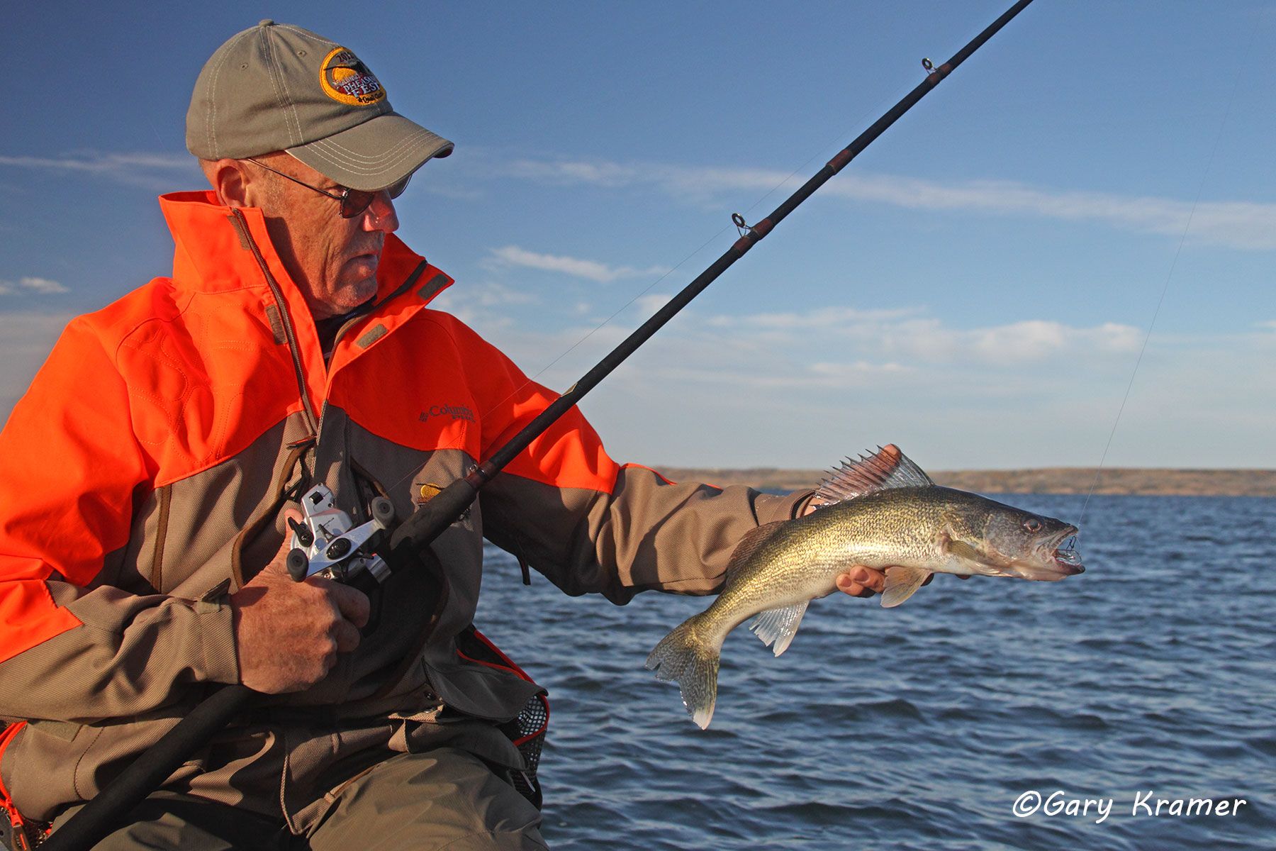 Angler (Dan Connelly) w/Walleye - NFFWa#007d