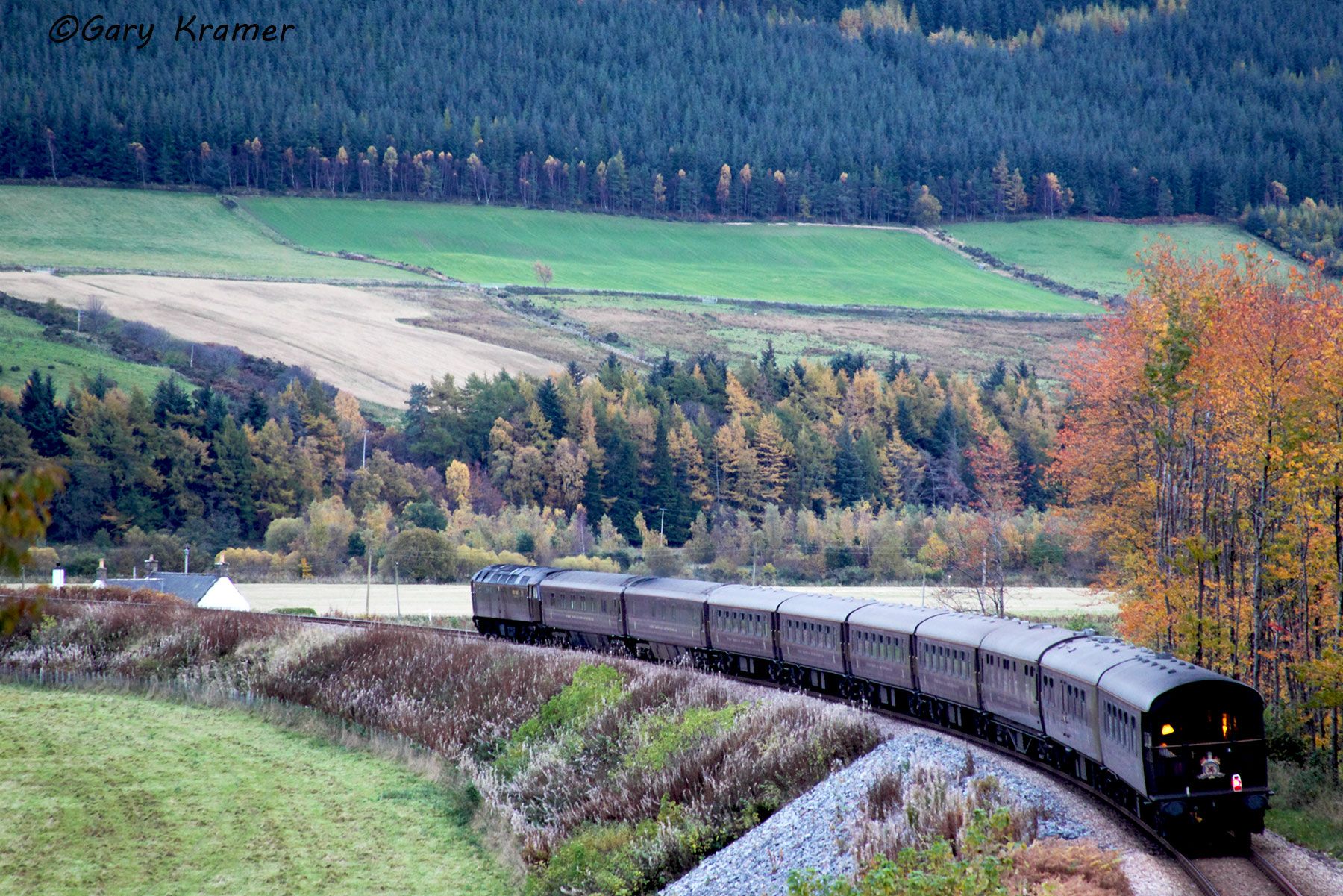 Royal Scotsman Shooting Train, UK Royal Scotsman Train, Scotland - EHSR#086d
