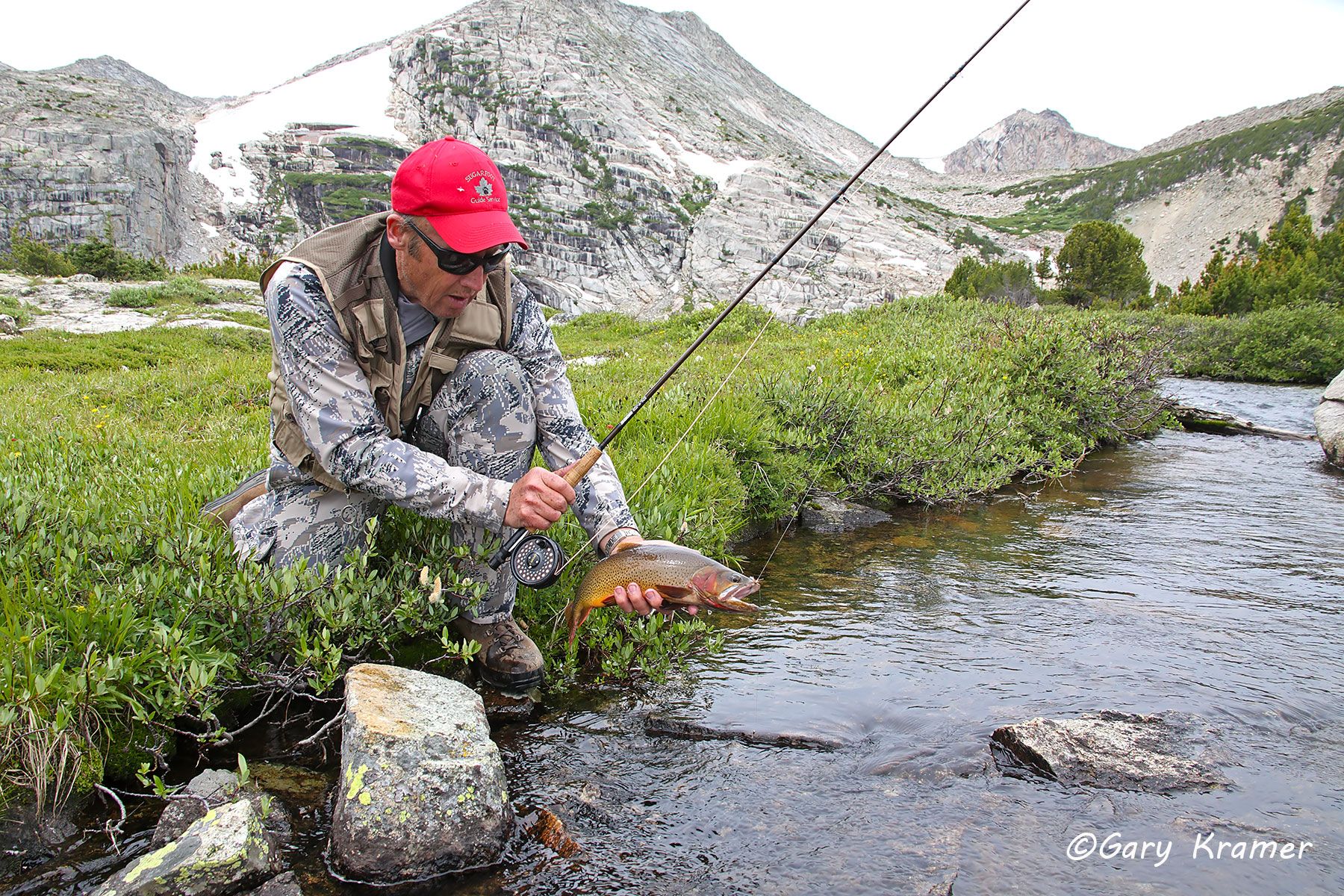 Flyfisherman (Dan Connelly) w/Cutthroat Trout - NFTCw#008d