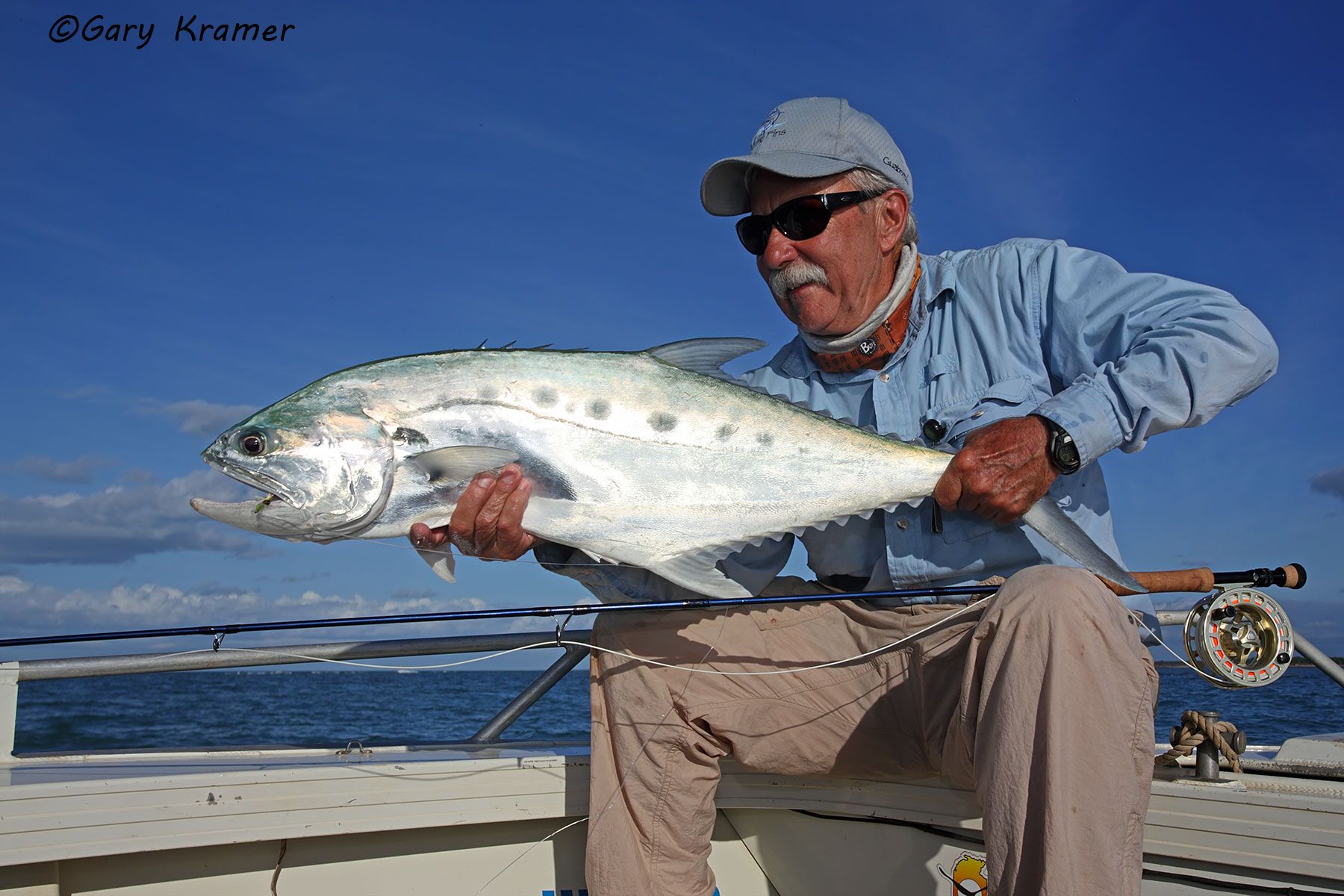 Angler w/Queenfish, Australia - OFQa#001d