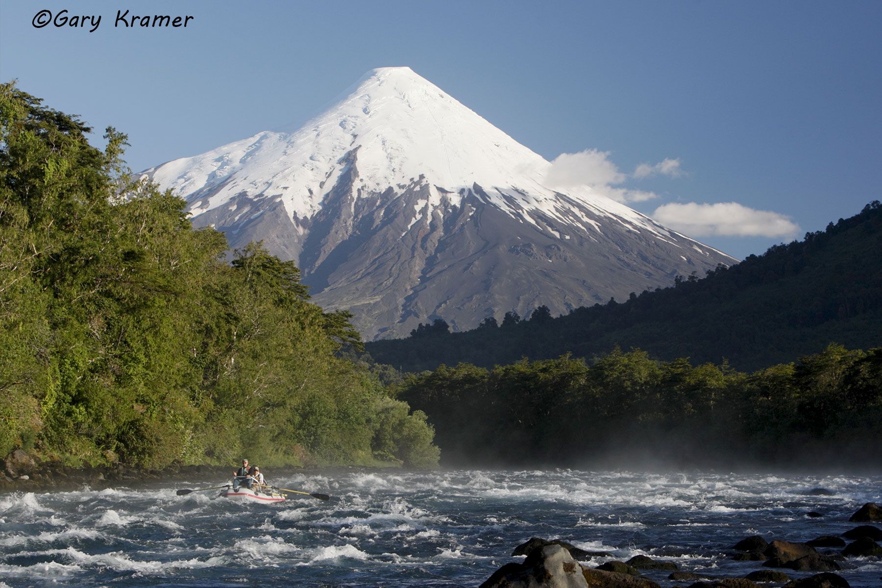 Running rapids in a rubber raft, Petrohue River, Chile - NFTCf#023d
