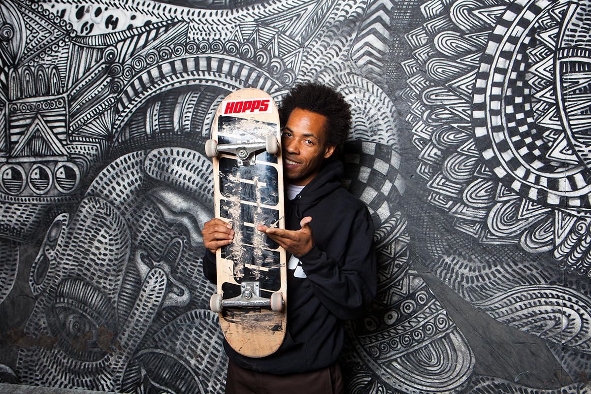 Jahmal Williams, President of Hopps Skateboards. House of Vans, Brooklyn, NY