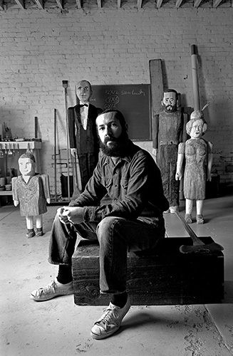 Lifestyles, Wood sculptor Portrait PhotographyBlack and White