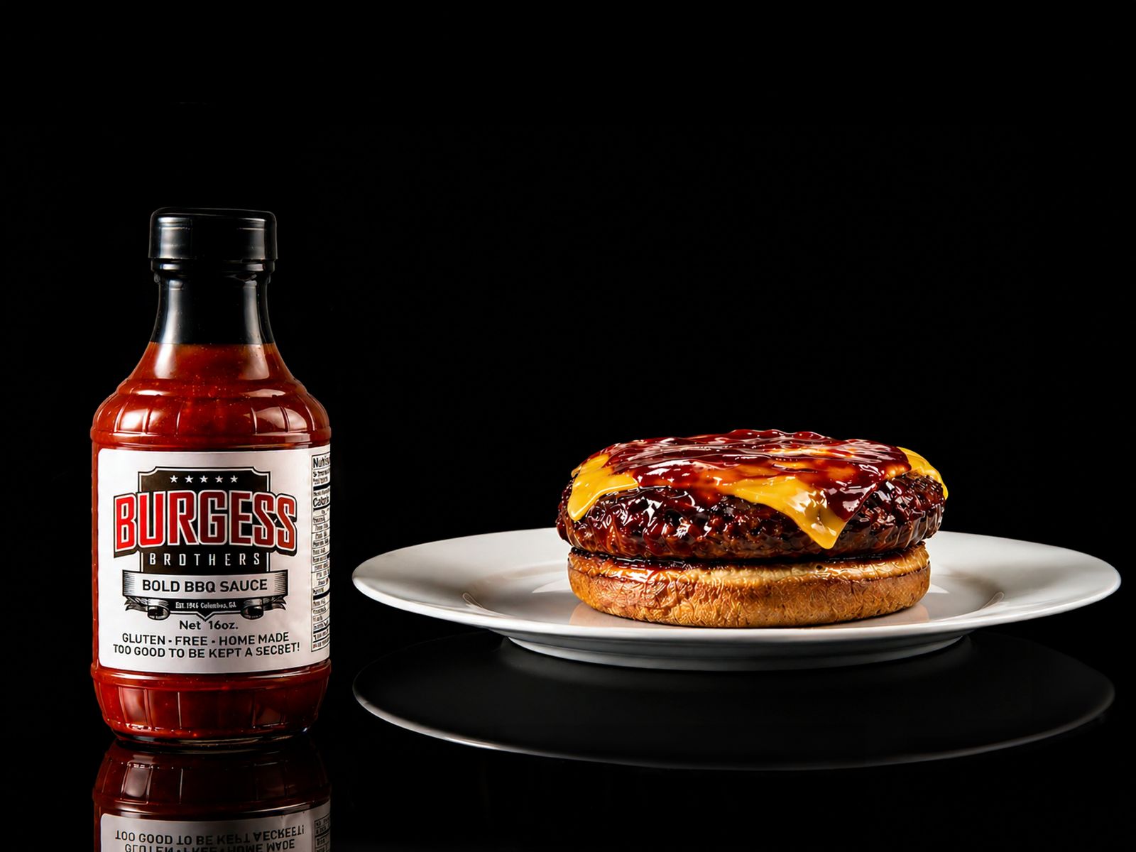 burgess-brothers-bbq-sauce-and-cheeseburger-commercial-photography