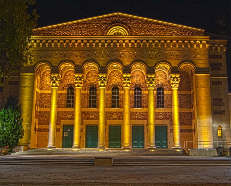 Memorial Auditorium: At Night