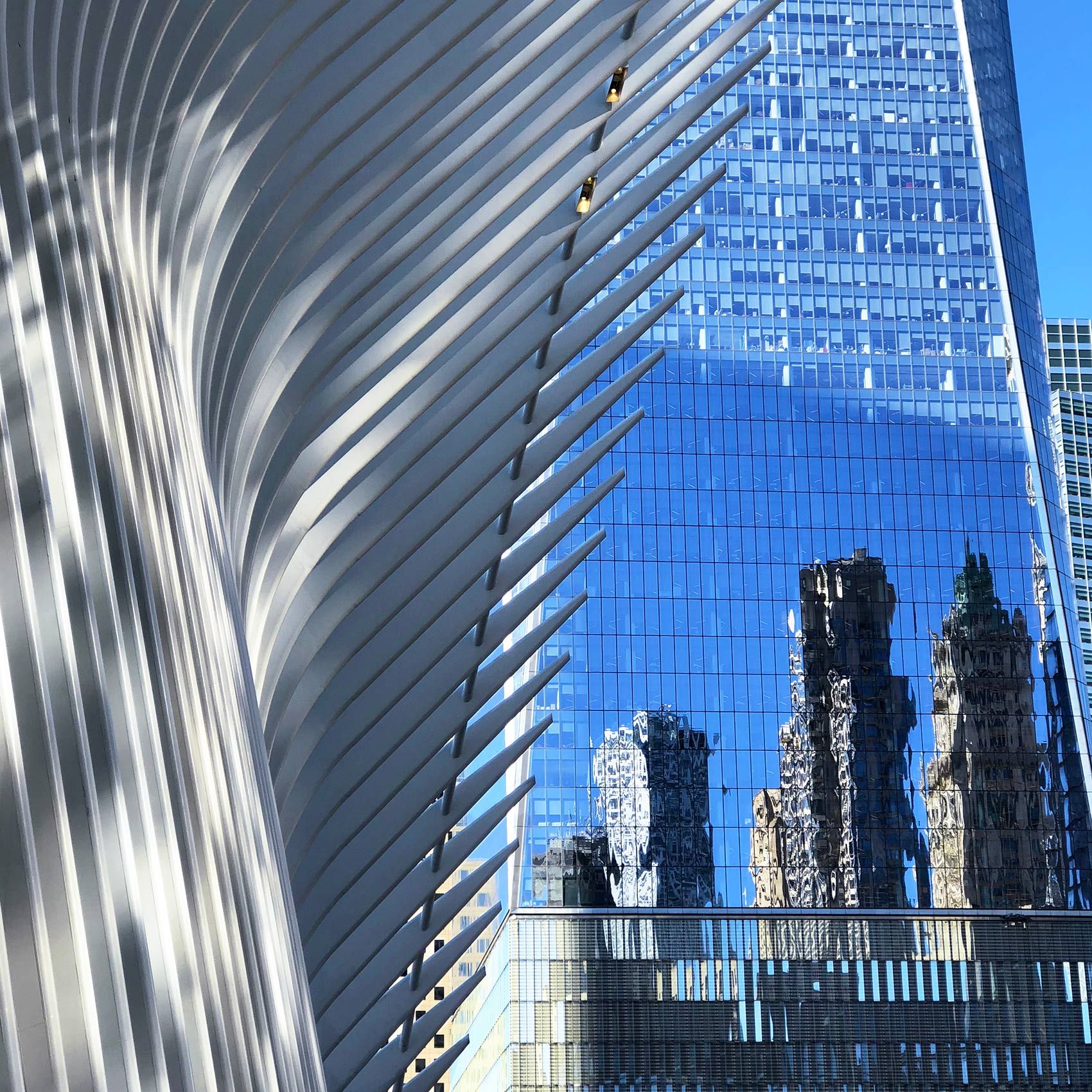 Exterior exoskeleton, Oculus Space, NYC