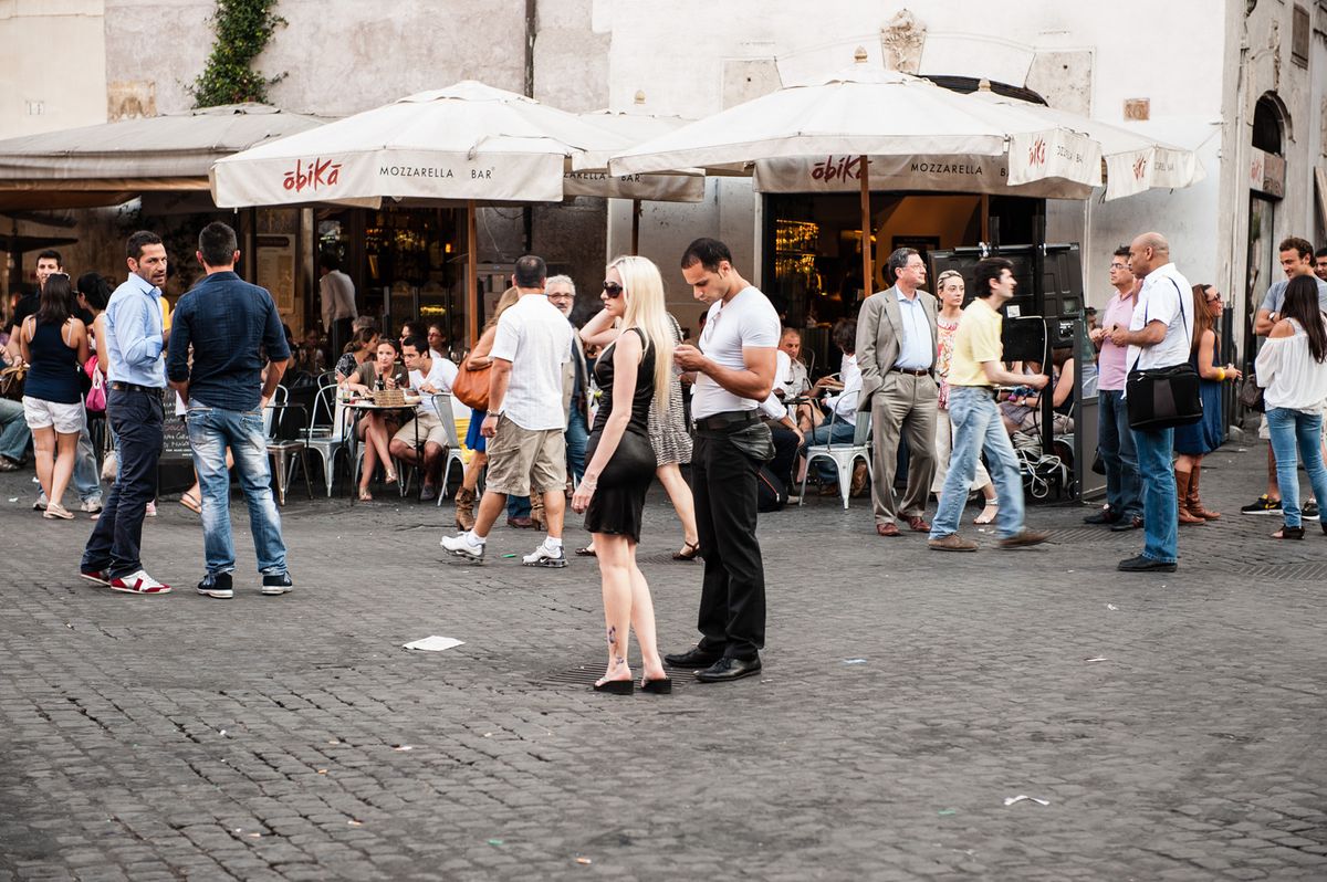 Night out in Rome.