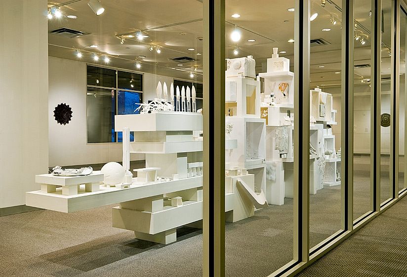 Artist: Paul BaumannTitle: Chaosmic Emergency (gallery view)Seton Hall University Walsh Gallerywww.paulbaumann.com