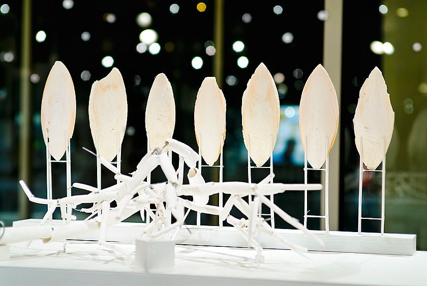 Artist: Paul BaumannTitle: Chaosmic Emergency (detail)Seton Hall University Walsh Gallerywww.paulbaumannart.com