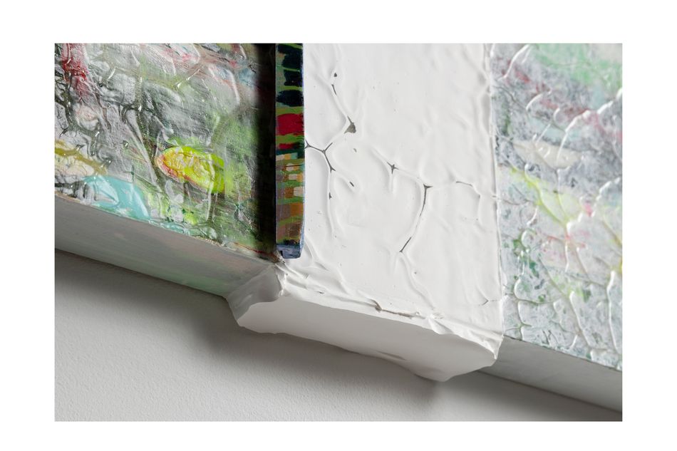 mixed media on birch wood panel 21 x 16 in. (detail) Chromatic Sequence 4.19.1 - detail